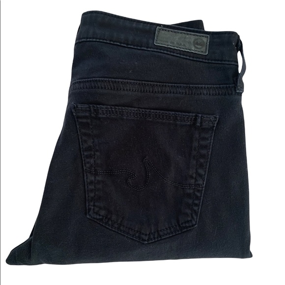 Adriano Goldschmied AG The Stevie Ankle Slim Black Straight Leg Jeans - Picture 7 of 16